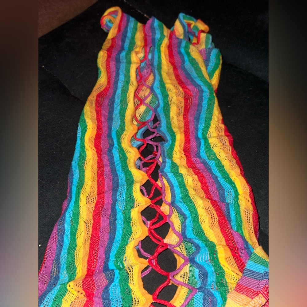 Rainbow body con dress